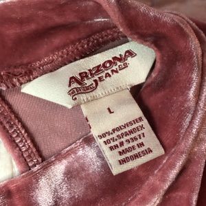 SLEEVELESS PINK VELVET TURTLENECK ARIZONA JEANS